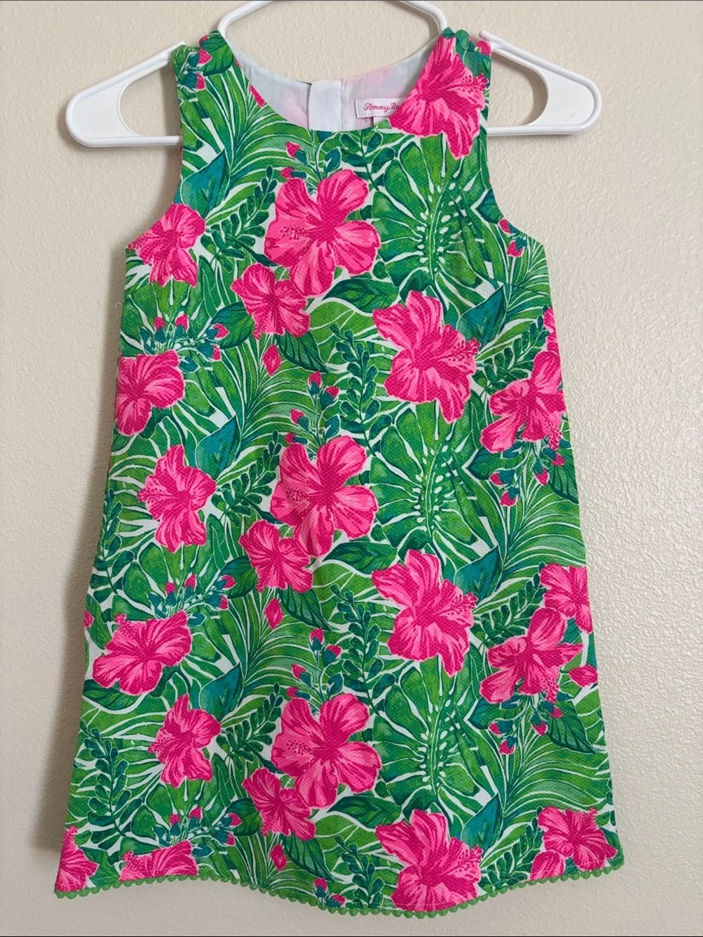 Tommy Bahama Girl’s Tropical Pink Flower Dress Size 8